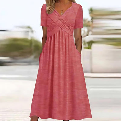 ANNE - ELEGANTE JURK MET BUIKBEDEKKING