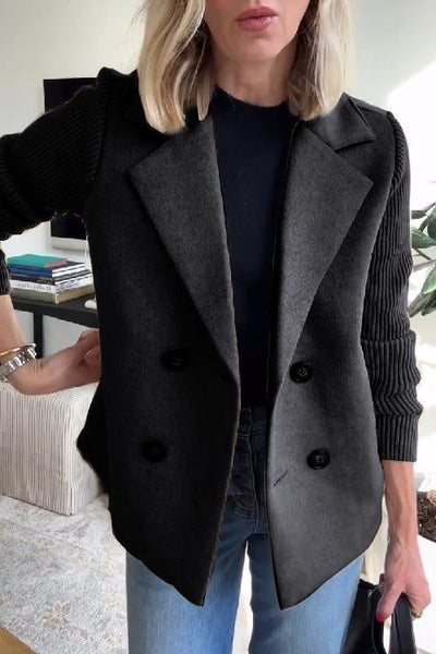 Amelia™ | Chic Gebreide Mouw Blazer